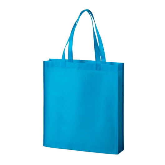 Gusset Tote Bags Cyan
